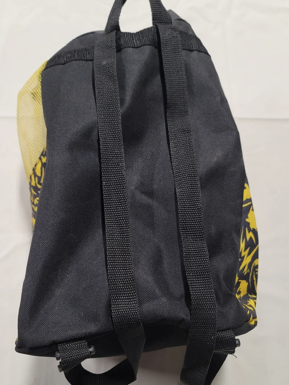 Kids Yellow Character Drawstring Backpack - Pikachu Style